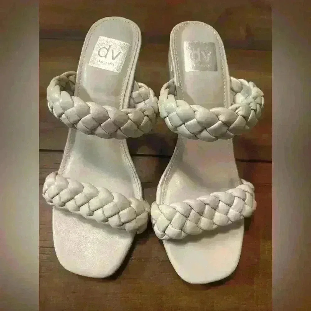 Dolce Vita braided strap heels sandals excellent condition size 8
